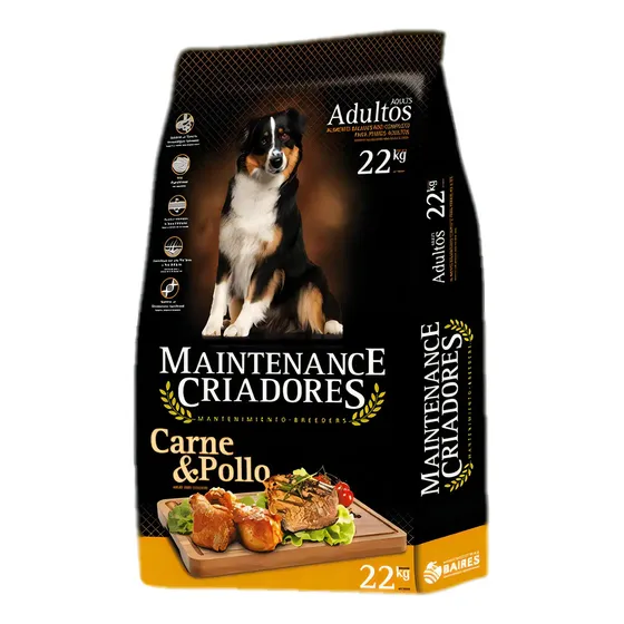 Agroindustrias Baires Maintenance Criadores Adultos Perro Adulto los tamaños Carne/Pollo 22 kg Bolsa Seca
