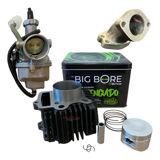 Cilindro Kit 120cc 110cc + Tubo + Carburador 125cc 54mm