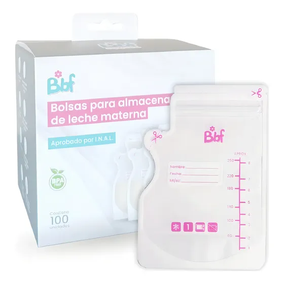 Bolsas Para Almacenar Leche Materna 250 Ml X 100 Bbf