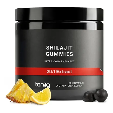 Toniiq Shilajit Gummies Energéticas En Gomitas Natural 60 U Ananá