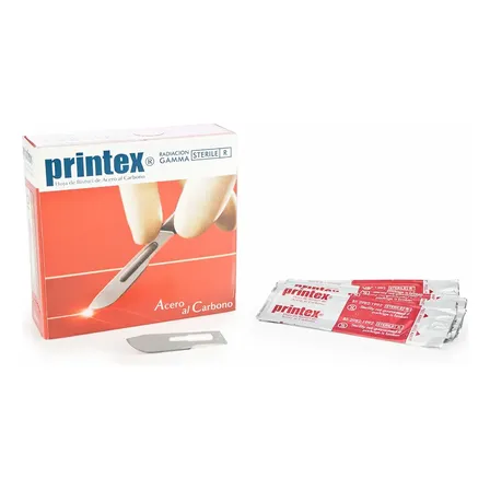 Hojas De Bisturí Printex N°10 Por 100 Unidades