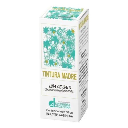 Tintura Madre Uña de Gato 60 mL Droguería Argentina Uncaria Tomentosa