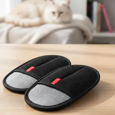 Guante Quita Pelos Kit 2 Para Gato Perro Mascotas Lavable Negro