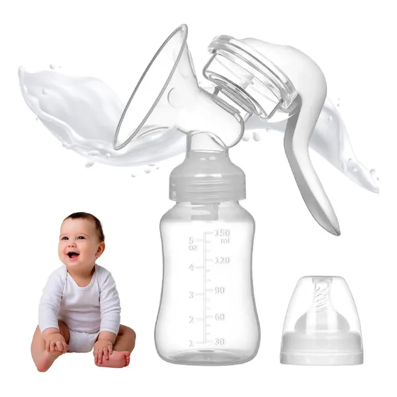 Sacaleche Extractor De Leche Manual Con Biberon + Tetina