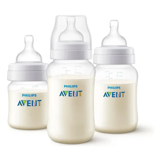 Set de 3 Mamaderas Anticolic Philips Avent Scy119/18 Mamaderas 125-260-330