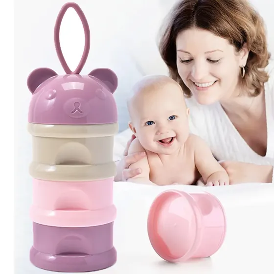 Dispensador Portátil De Fórmula Para Bebés De 3 Niveles