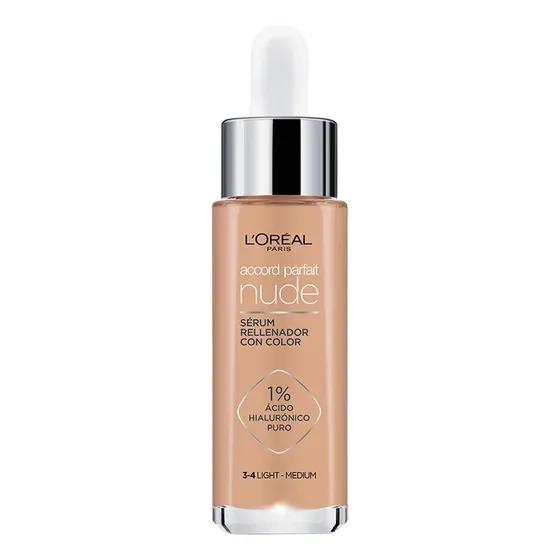 Base De Maquillaje En Sérum True Match Serum Tono 3-4 Light Medium 30ml L'oréal Paris