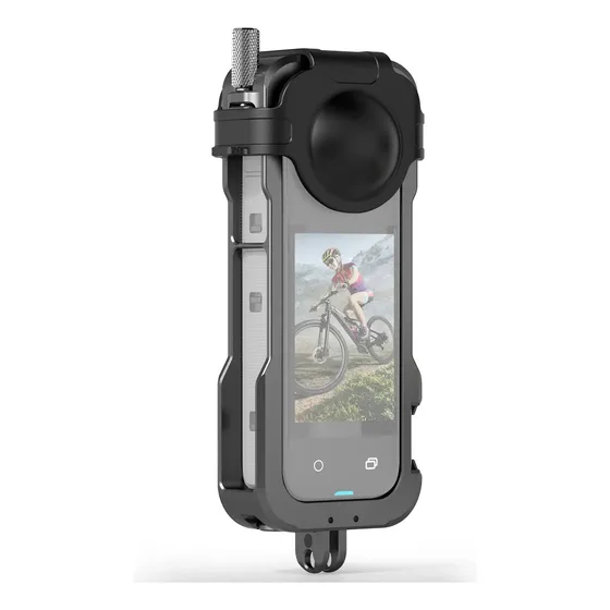 Insta360 X4 Marco Protector Metálico Con Montajes Cold Shoe