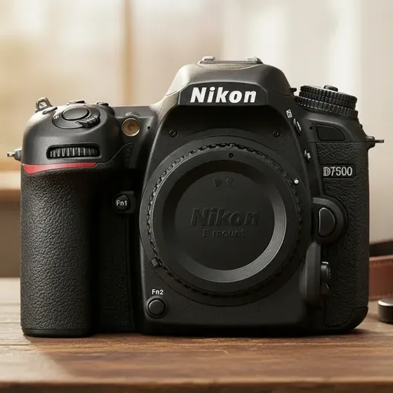 Cámara DSLR Nikon D7500 de 20.9 Mpx Cuerpo Negro con WiFi y Video 4K