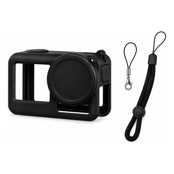Funda Silicona + Tapa Lente Para Dji Action Pro 5/4/3
