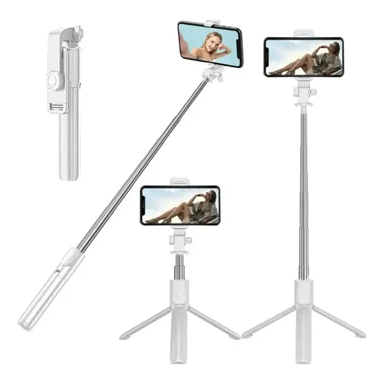 Palo Selfie Tripode Celular Con Flash Bluetooth Stick R1s