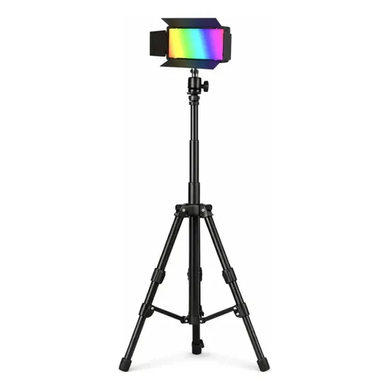 Kit Panel + Tripode Fotografia Iluminador Profesional Rgb