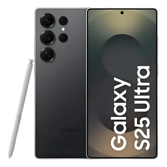 Teléfono celular Samsung Galaxy S25 Ultra 5G, 512 GB, 12 GB de RAM, cámara cuádruple 200+50+10+50, pantalla grande de titanio negro azabache de 6.9 pulgadas