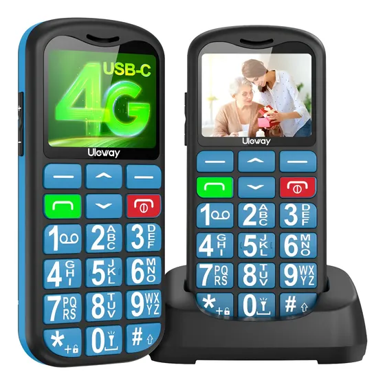 Teléfono Celular Para Personas Mayores 4g Tecla Sos Uleway