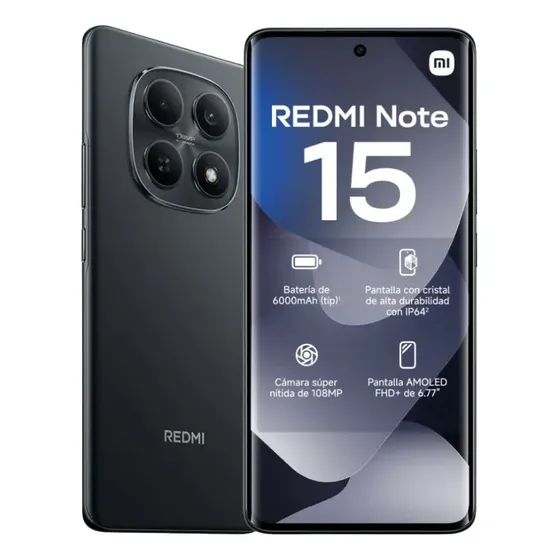 Xiaomi Redmi Note 15 4G 256gb 8gb Ram 108 Mpx Dolby Atmos Negro