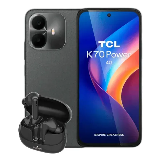 Combo Tcl K70 Power 4+256gb Gadget Grey + Tws Dekkin Negro
