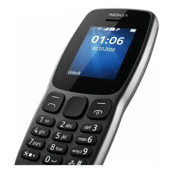 Teléfono Celular Nokia 106 4g Tecla Grandes Personas Mayores