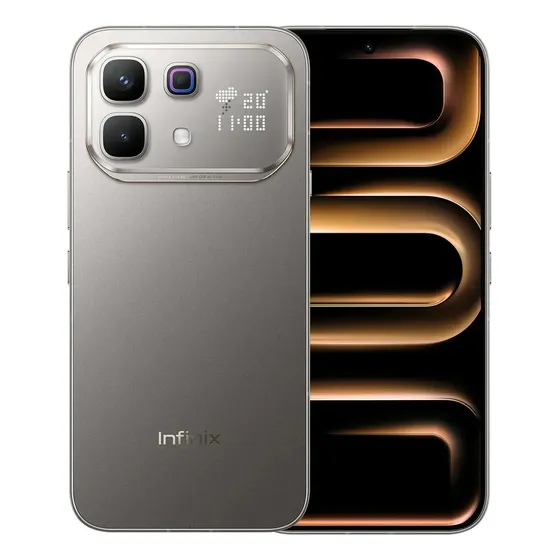 Celular Infinix Note 60 Pro 5g Ai Phone 256gb Rom 16gb Ram, 3 Cargadores, Carga Inalámbrica, Gris Titanio, Snapdragon, Dual Sim, 6000mah 90w, 120 Fps 144hz, Certificación CODM, 3 Cargadores