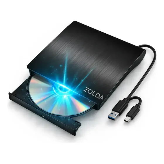 Grabadora Lectora Dvd Cd Externa Usb 3.0 Usb-c Pc Notebook
