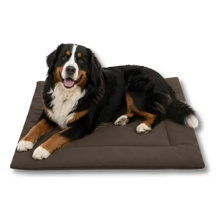 Colchoneta Mat Tusor 140x70 Cama Manta Aislante Fresca Perro Chocolate
