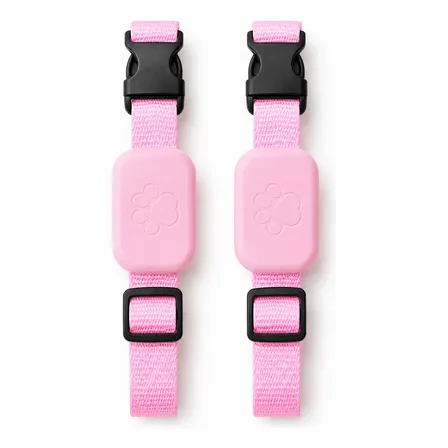 Combo X2 Collares Rastreador Gps Para Mascotas Smartag Rosa Prtfinder M