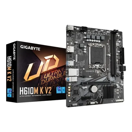 Motherboard 1700 14°gen - Gigabyte Ga-h610m-k V2 Ddr5 6 Color Negro