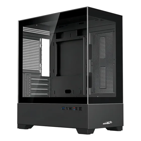 Gabinete Sentey H30 Vidrio Templado Lateral y Frontal Color Negro