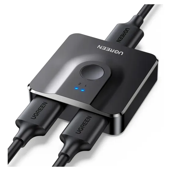Switcher Hdmi 2 In 1 Out 4k @ 60hz 3d Bidireccional Ugreen