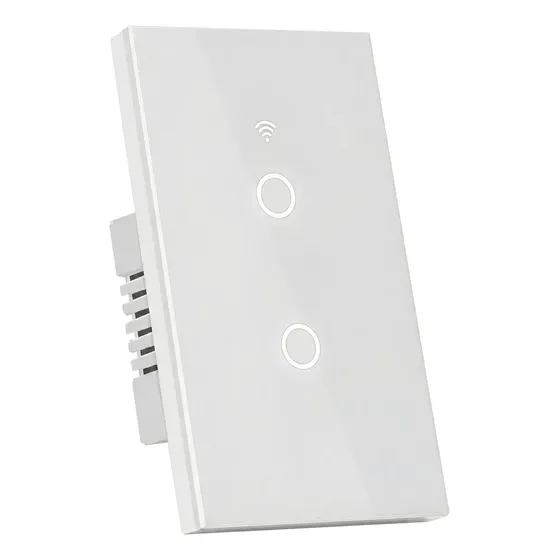 Interruptor Tecla Smart Wifi Touch 2 Canales Con Sin Neutro