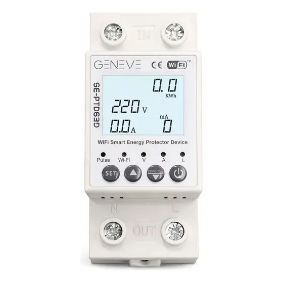 Protector De Tension Wifi Geneve - 63 Ampers Smart - Medidor