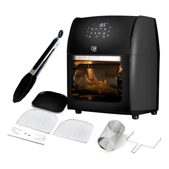 Freidora De Aire Cuk By Gadnic 12 Litros 1700W Preparación Sin Aceite Control Digital Antiadherente Airfryer Con Accesorios