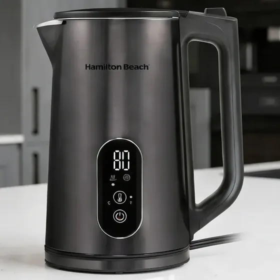 Pava Eléctrica Hamilton Beach Doble Pared Digital 5 Temp 1,7L 1800W