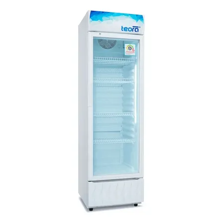Heladera Exhibidora Vertical 1 Puerta 295 Lts Teora Tev300c Blanco