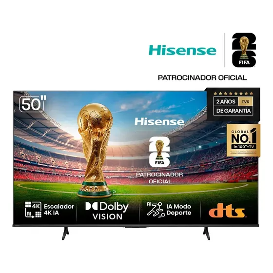 Smart Tv Hisense Led  50'' 4K Vidaa 50A6N