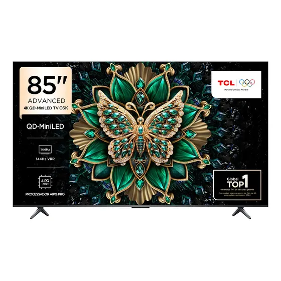 Smart Tv TCL 85 Mini Led 4K QD85C6k Google TV