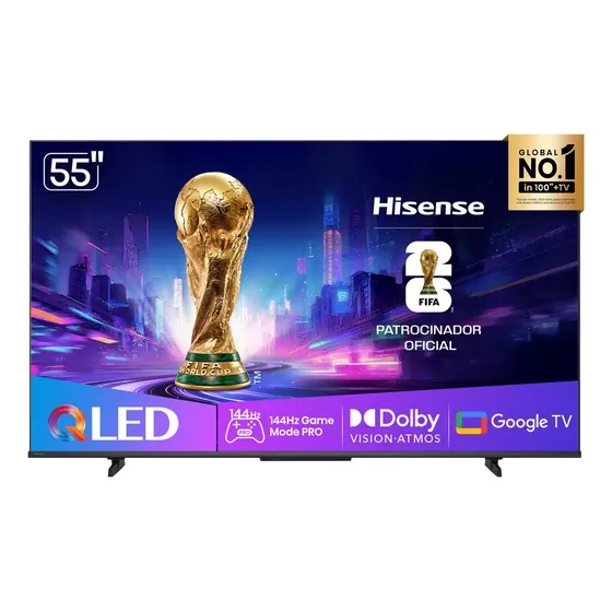 Smart TV Hisense 55" Google Tv 55Q7QG QLED 4K