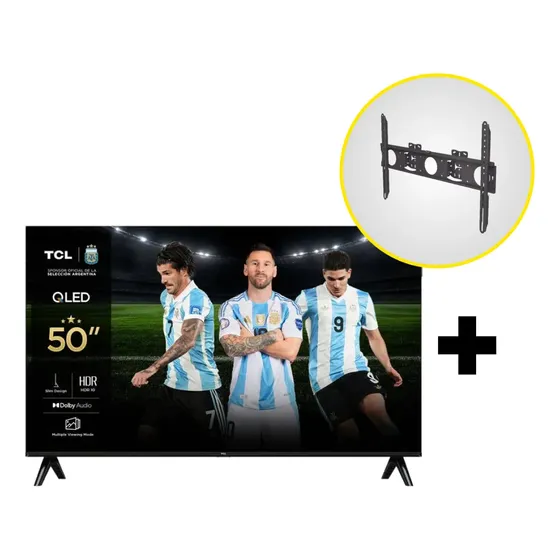 Combo Tv Tcl 50  S5k Qled Google Tv + Soporte