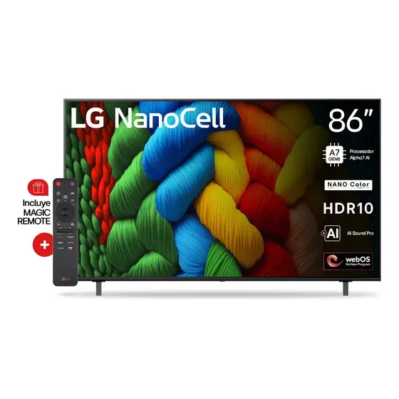 Televisor LG NanoCell AI 86 Pulgadas Smart 4K - 86NANO80ASA