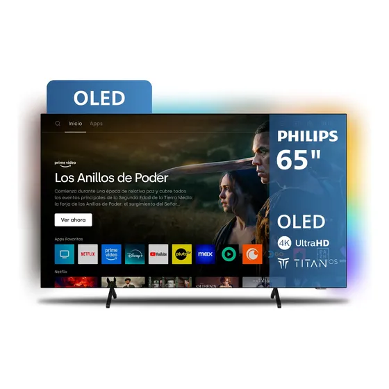 Titan Os Tv Philips Oled 4k 65  Con Ambilight