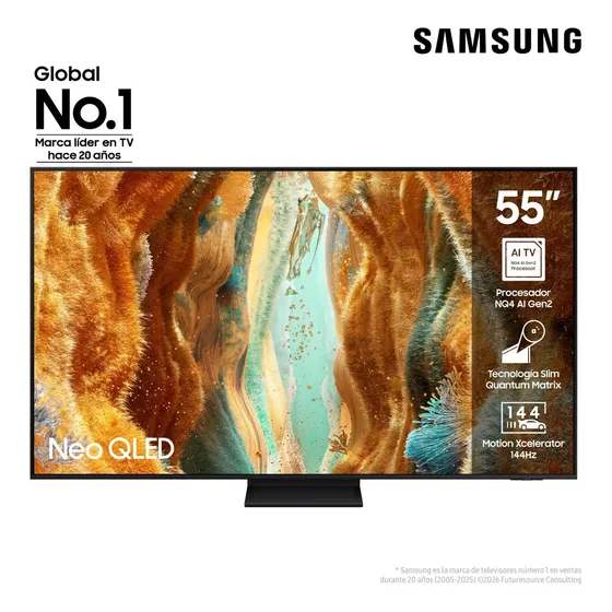Smart tv Samsung Neo Qled 55 Tizen 4k Qn70f Negro Vision AI (Nuevo con caja abierta)