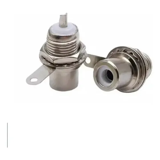100 Pzas Conector Hembra Rca Audio Video Av Chapado