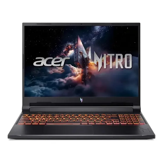 Notebook Acer Nitro V16 ANV16-72-789X Intel Core 7 32Gb De Ram DDR5 1Tb Ssd PCIe NVIDIA GeForce RTX 5050 (16) 1920 px x 1200 px IPS Wi-Fi 6 (802.11ax) Windows 11 Home, Color Black