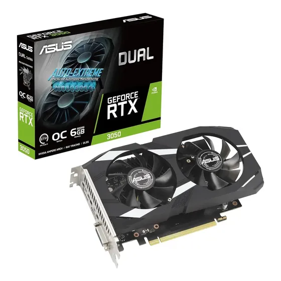 Tarjeta Gráfica Dual Nvidia Geforce Asus Rtx 3050 6gb Oc Pcie 4.0
