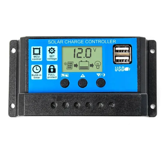 Regulador De Carga Panel Solar 20a 12v 24v Display Usb Pwm