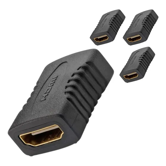 Pack X10 Ficha Hdmi Unión Adaptador Cupla Hembra