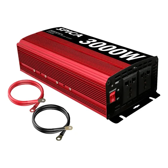 Convertidor Inversor 3000w Spica RINV-30 12v 220v Camping Auto Usb Nautica Color Rojo