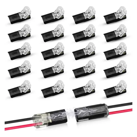 Conectores Eléctricos Tipo Doble Enchufe 20 Pzs 20pcs/dual-connector