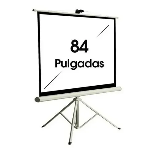 Pantalla Proyector Keber 84" Retráctil Trípode Formato 4:3