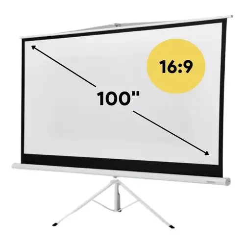Keber pantalla para proyector 100 pulgadas tripode formato 16:9