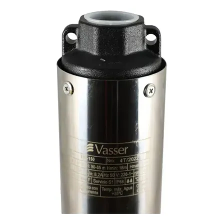 Bomba Sumergible Pozo 4 Pulgadas Vasser Motorarg BS4 1,5 hp